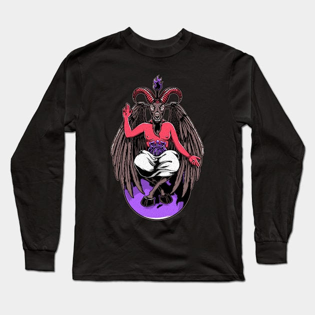 The Baphomet Long Sleeve T-Shirt by iyung